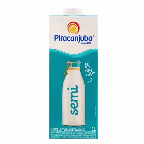 PIRACANJUBA UHT SEMIDESN 1L