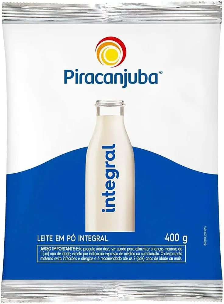 LEITE PO PIRACANJUBA INTEGRAL 400G
