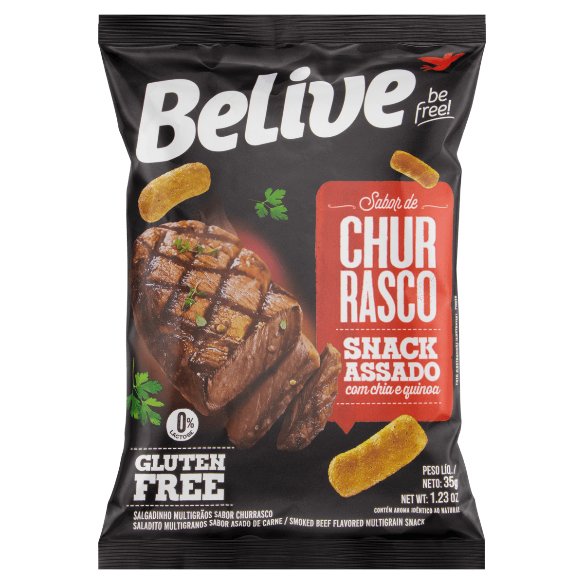 SNACKS BELIVE CHURRASCO 35G