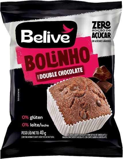 MUFFIN BELIVE CHOCOLATE DOUBLE 40G