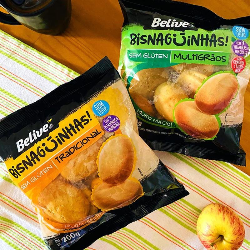 BISNAGUINHA MULTIGRAOS BELIVE SEM GLUTEN 200G