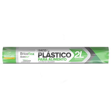 SACO PLAST.P/ALIMENTOS BRICOFLEX 2L.