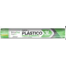 SACO PLAST.P/ALIMENTOS BRICOFLEX 3L
