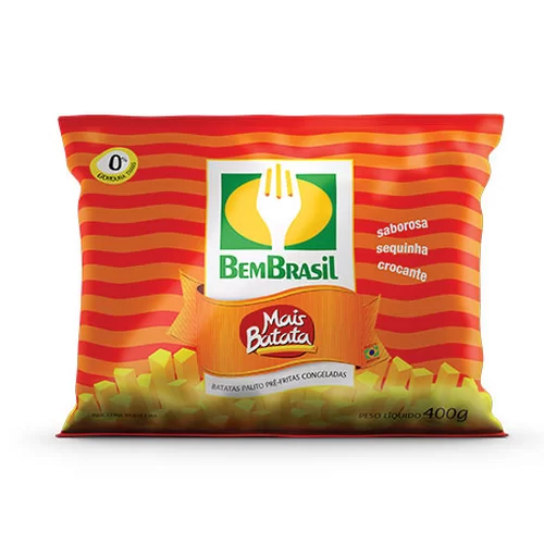 BATATA BEM BRASIL MAIS BATATA CONG 400G.