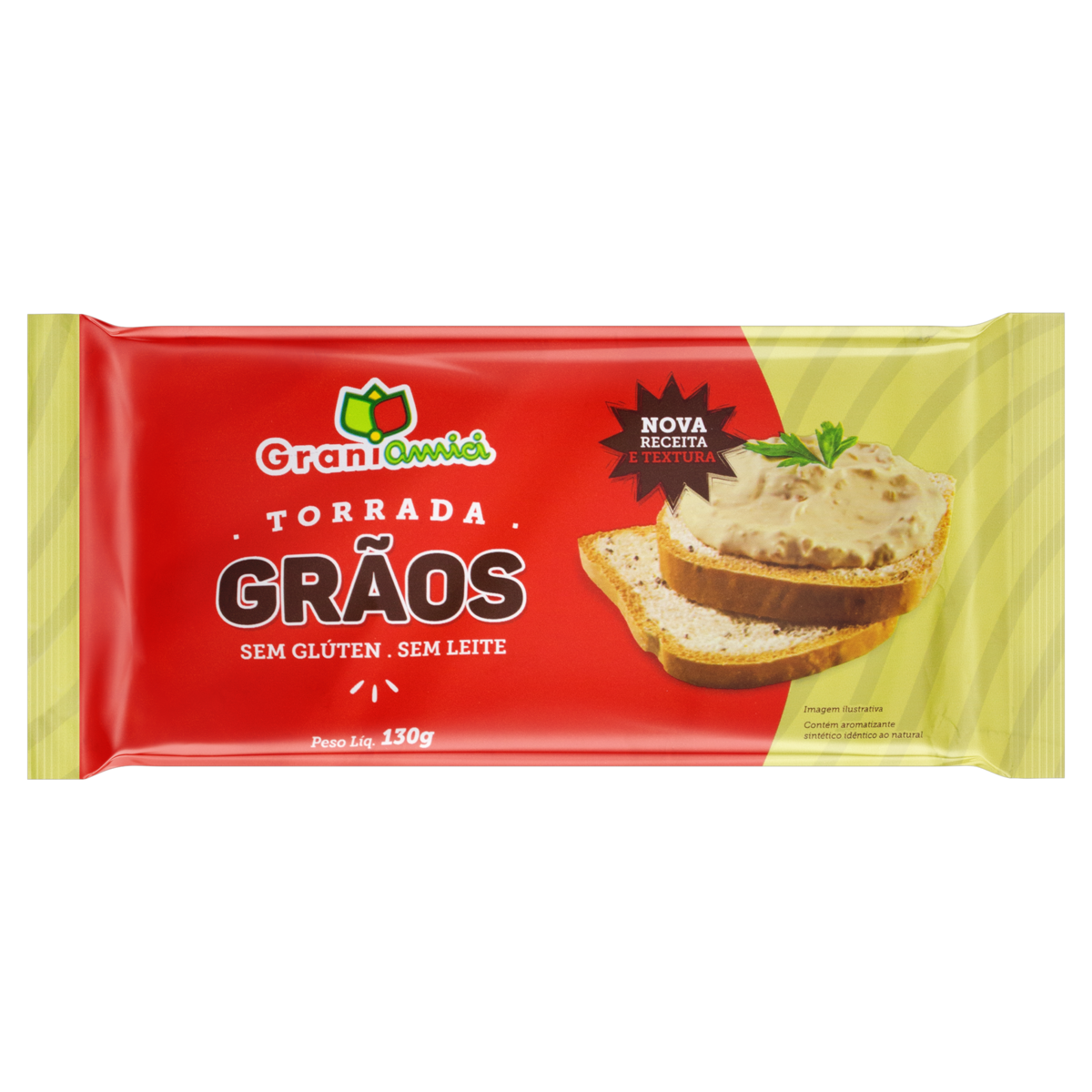 TORRADA GRANI AMICI SEM GLUTEN COM GRAOS 130G
