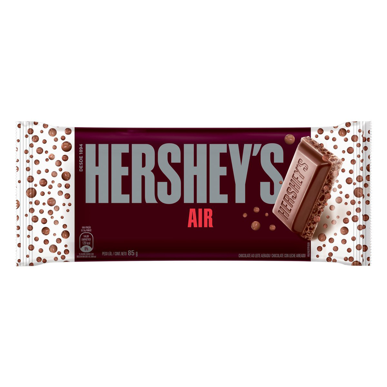 CHOC AERADO 85GR HERSHEYS AO LEITE