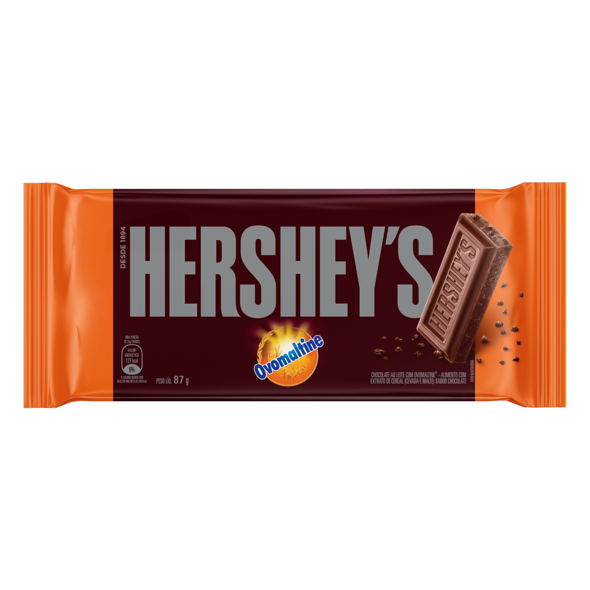BARRA HERSHEYS OVOMALTINE 77G