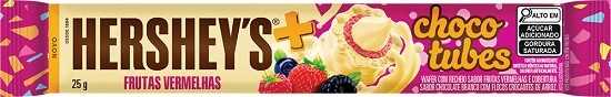HERSHEYS CHOCOTUBES FRUTAS VERMELHAS 25G