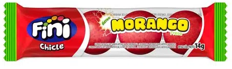 CHICLE MORANGO 14G FINI